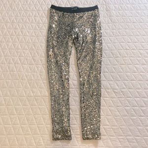 French Connection Sequin leggings